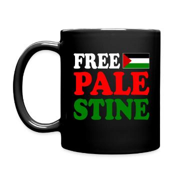 Free palestine - Full Colour Mug - black - Left