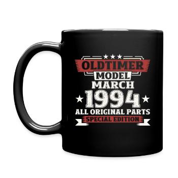 30th Birthday Classic Car March Vintage 1994 - Full Colour Mug - black - Left