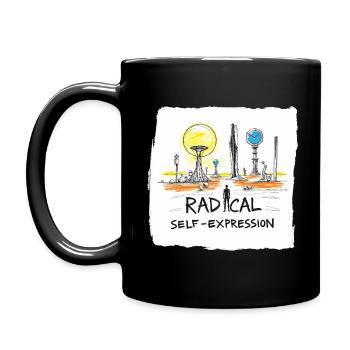 Autoportrait radical - Mug uni - noir - Gauche