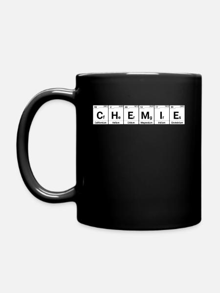 Chemie Elemente - Tasse einfarbig - Schwarz