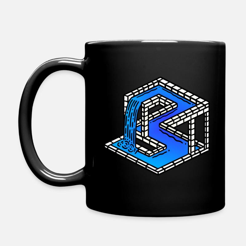 OPTISCHE TÄUSCHUNG - Tasse einfarbig - Schwarz