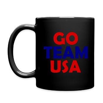 Usa - Tasse einfarbig - Schwarz - Links