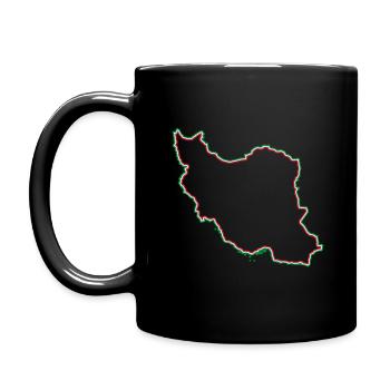 Iran - Tasse einfarbig - Schwarz - Links