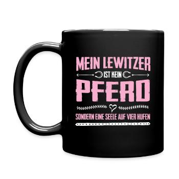 Lewitzer horse soul on hooves gift - Full Colour Mug - black - Left