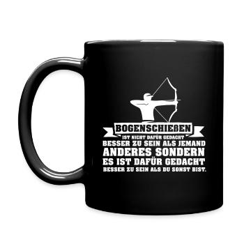 Archery is different gift archer - Full Colour Mug - black - Left
