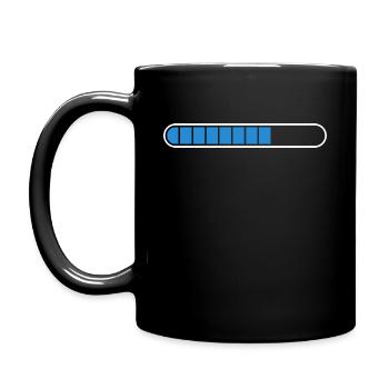 Ladebalken PC Icon Symbol - Tasse einfarbig - Schwarz - Links