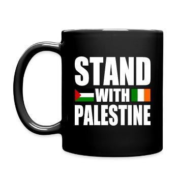 Stand with palestine - Full Colour Mug - black - Left