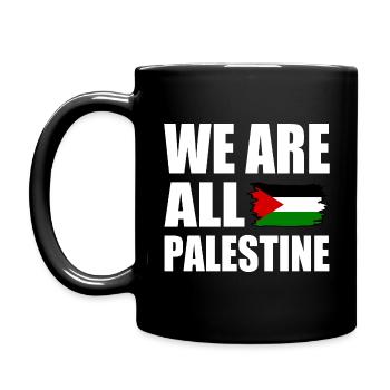 We are all palestine - Full Colour Mug - black - Left
