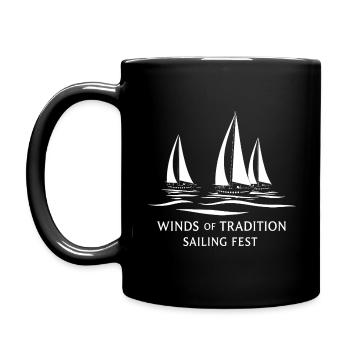 Segel Fest - Tasse einfarbig - Schwarz - Links