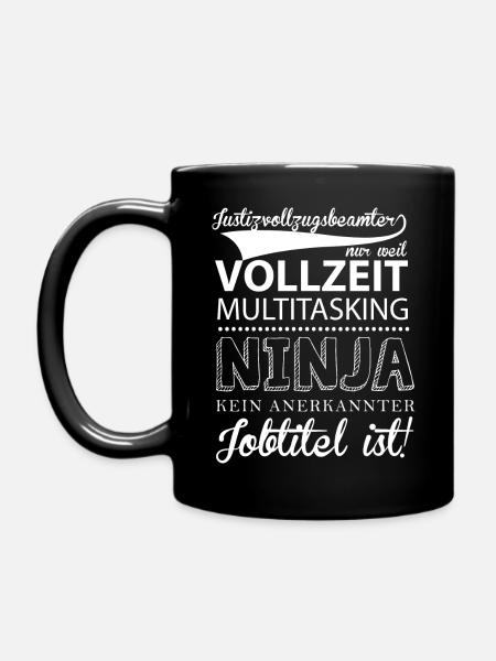 Justizvollzugsbeamter - Tasse einfarbig - Schwarz