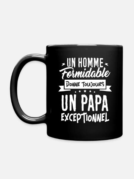 T-shirt Fête des Pères - Un Papa Exceptionnel - Mug uni - noir