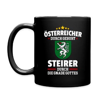 STEIRER GNADE GOTTES - STEIERMARK - T-SHIRT - Tasse einfarbig - Schwarz - Links