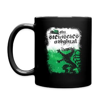 EIN STEIRISCHES ORIGINAL - STEIERMARK - GESCHENK - Tasse einfarbig - Schwarz - Links