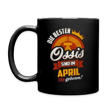 BESTE OSSIS APRIL OSSI DDR GEBURTSTAG GESCHENK - Tasse einfarbig - Schwarz - Links