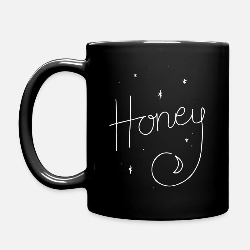 HONEY | Honeymoon | Flitterwochen Partnerlook - Tasse einfarbig - Schwarz