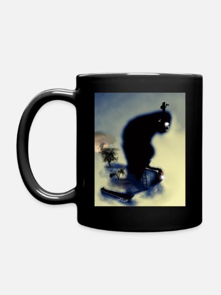Monkey Mountain - Tasse einfarbig - Schwarz