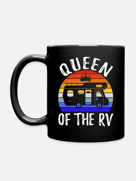 Königin des RV III - Tasse einfarbig - Schwarz