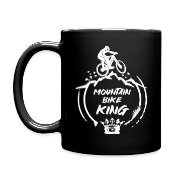 Mountain Bike King - Mountain Biking - Tasse einfarbig - Schwarz - Links
