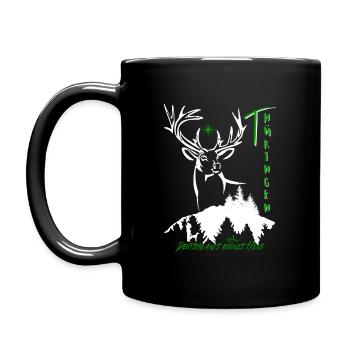 Le cœur vert de Thuringe-Allemagne - Mug uni - noir - Gauche