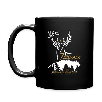 Le cœur vert de Thuringe-Allemagne - Mug uni - noir - Gauche