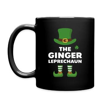 Der Ingwer-Kobold - Tasse einfarbig - Schwarz - Links