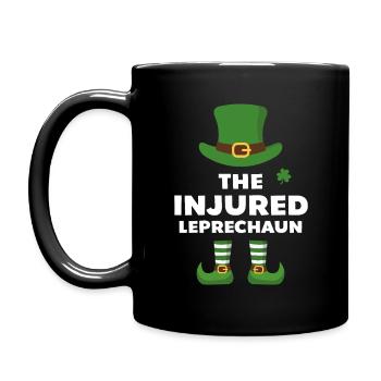 Der verletzte Kobold - Tasse einfarbig - Schwarz - Links