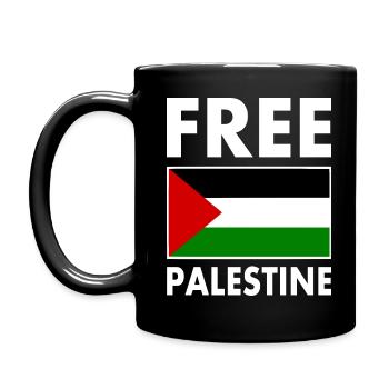 Free palestine - Mug uni - noir - Gauche