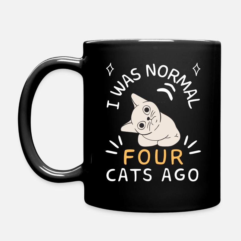 J’étais normal il y a quatre chats - Mug uni - noir