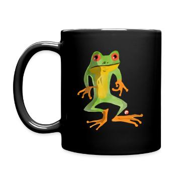 Grenouille - Mug uni - noir - Gauche