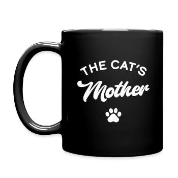 La mère du chat - Mug uni - noir - Gauche