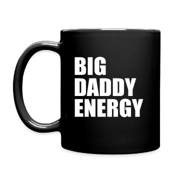 Big daddy energy - Tasse einfarbig - Schwarz - Links