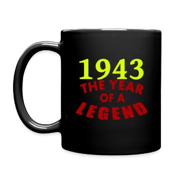 1943 the year of a legend / anniversaire 80 ans - Mug uni - noir - Gauche