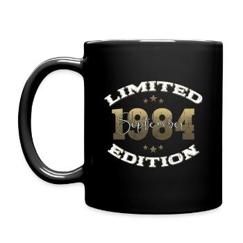 40th Birthday Original September 1984 Volume 84 - Full Colour Mug - black - Left