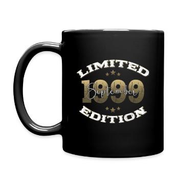 25th Birthday Original September 1999 Volume 99 - Full Colour Mug - black - Left