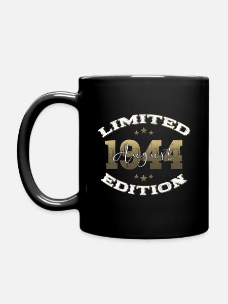 80. Geburtstag Original August 1944 Jahrgang 1944 - Tasse einfarbig - Schwarz