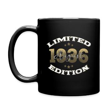 88e anniversaire Original août 1936 Né en 1936 - Mug uni - noir - Gauche