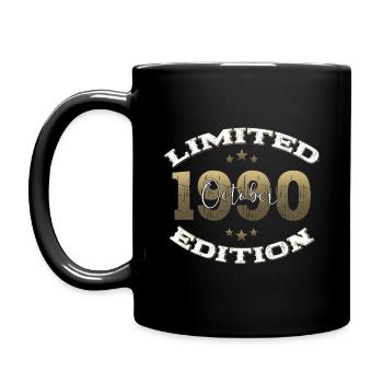34th Birthday Legend October 1990 Volume 90 - Full Colour Mug - black - Left