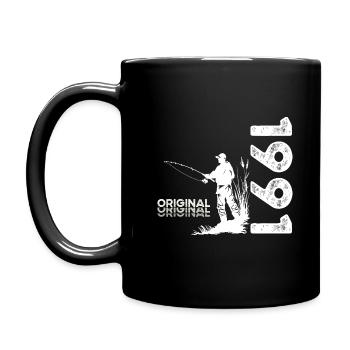 33ème Anniversaire Pêcheur Pêche 1991 Millésime 1991 - Mug uni - noir - Gauche