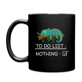 Chameleon - To Do List - Full Colour Mug - black - Left