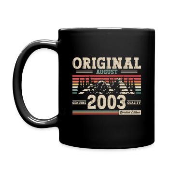 21. Geburtstag Original Legende 2003 Jahrgang 2003 - Tasse einfarbig - Schwarz - Links