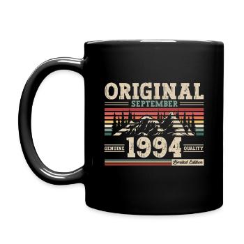 30. Geburtstag Original September 1994 Jahrgang 94 - Tasse einfarbig - Schwarz - Links