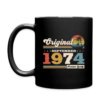 50th Birthday Legend September 1974 Volume 74 - Full Colour Mug - black - Left