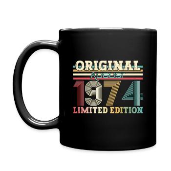 50e anniversaire Original août 1974 Né en 1974 - Mug uni - noir - Gauche