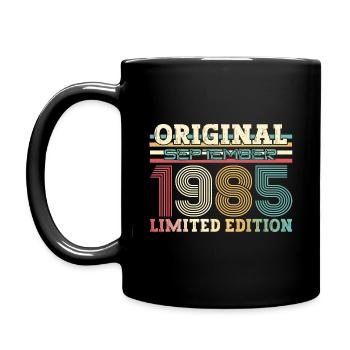 39ème Anniversaire Millésime Septembre 1985 Cru 85 - Mug uni - noir - Gauche