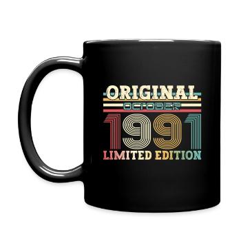 33rd Birthday Legend October 1991 Volume 91 - Full Colour Mug - black - Left