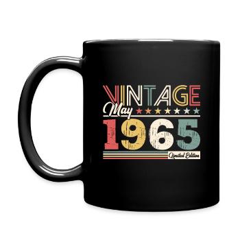 60th Birthday Original May Born 1965 - Full Colour Mug - black - Left