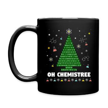 Chemistree Christbaum Chemie Periodensystem - Tasse einfarbig - Schwarz - Links