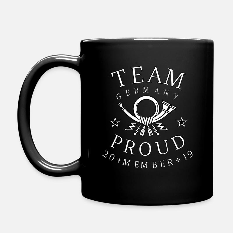 Post Team Germany Proud Member - Tasse einfarbig - Schwarz