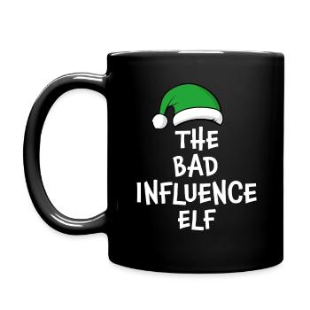 The Bad Influence Elf - Full Colour Mug - black - Left