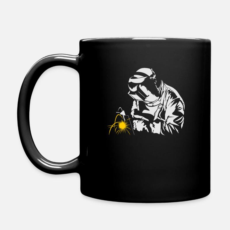 Soudeur au travail - cadeau de travailleur de soudure de fer drôle - Mug uni - noir
